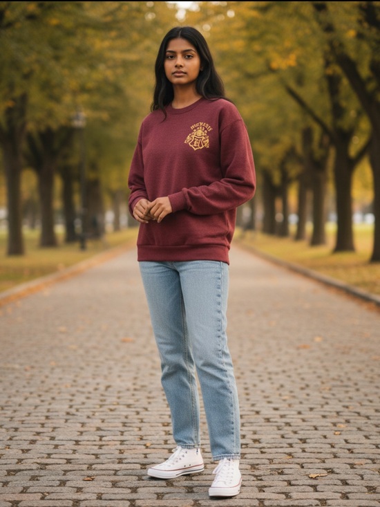 Wizarding World Of Harry Potter Other - Harry Potter Wizarding World Maroon Crewneck Sweater